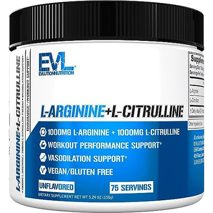 Evlution Nutrition L-Arginine + L-Citrulline - Endurance + Workout Performance EvlutionUS supplements