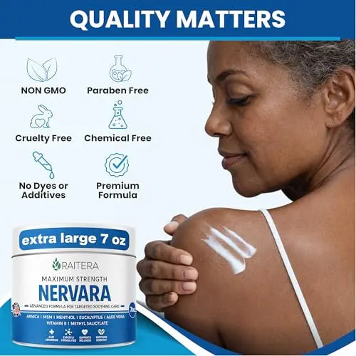 Raitera Neuropathy Cream – Extra Strength for Feet, Hands, Legs, Toes – Advanced Cooling Non-Greasy Fast Absorbing Formula - Natural Ingredients Frankincense, Arnica, Aloe Vera, Turmeric, MSM RaiteraAu supplements