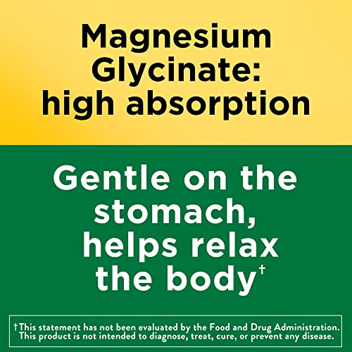 Nature Made Magnesium Glycinate 200 mg per Serving, Dietary Supplement for Muscle Nature MadeAu supplements