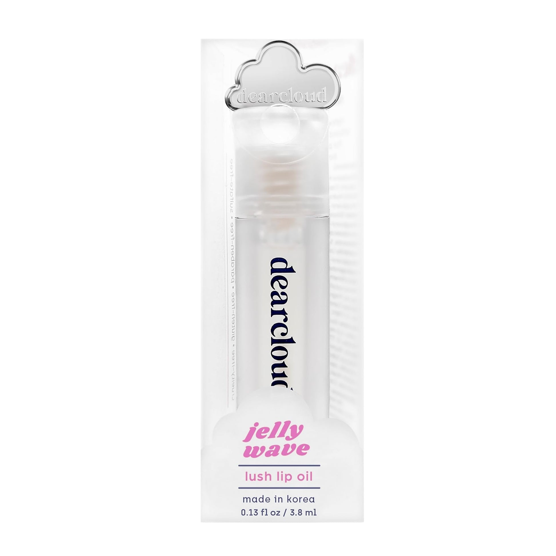 dearcloud Jelly Wave Lush Lip Oil – Clear Lip Gloss and Lip Gloss for Women - Korean skincare essential – Lip Oil for Women with Collagen - Diamond (0.13 oz) dearcloudAu supplements
