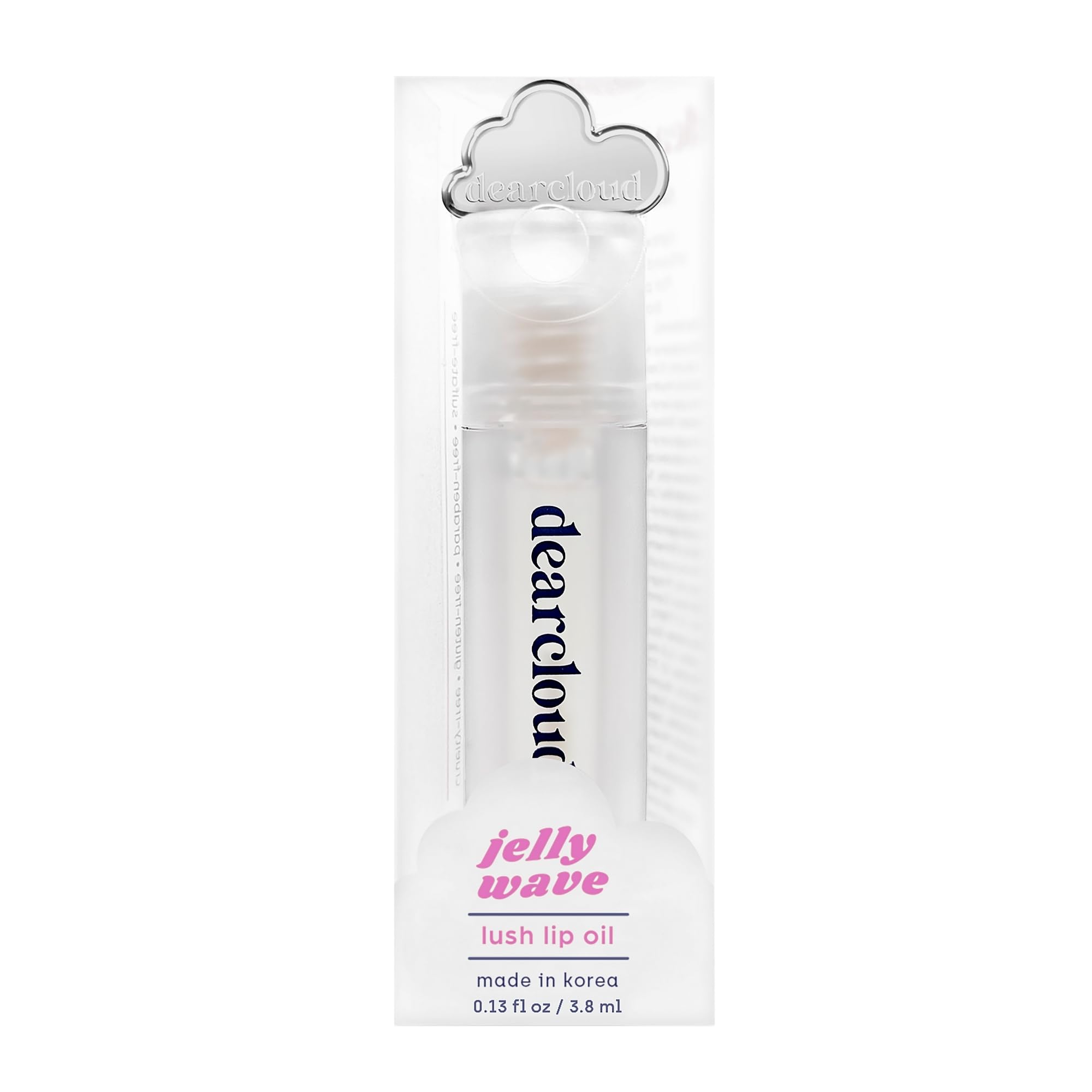 dearcloud Jelly Wave Lush Lip Oil – Clear Lip Gloss and Lip Gloss for Women - Korean skincare essential – Lip Oil for Women with Collagen - Diamond (0.13 oz) dearcloudAu supplements