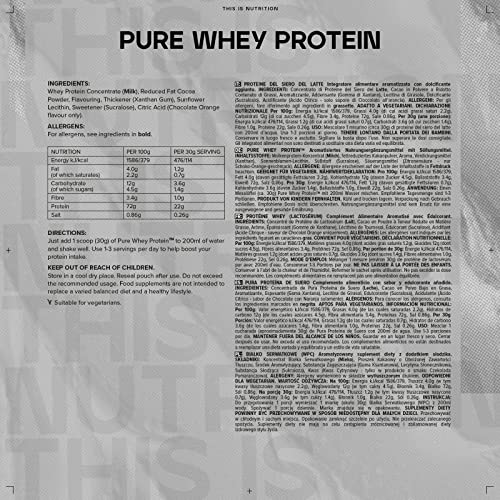 Bulk Pure Whey Protein Powder Shake, Chocolate Cookies, 500 g, Packaging May Vary BulkAu supplements