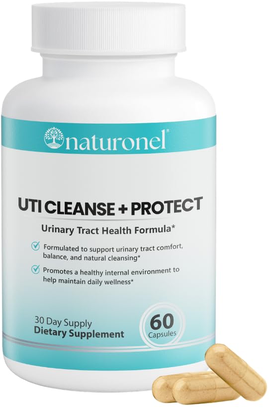 Naturonel UTI Cleanse + Protect – Urinary Tract Support with D-Mannose, Cranberry, Hibiscus & Dandelion | Advanced Formula, Dietary Supplement - Non-GMO, Made in USA, GMP Certified (1) NaturonelAu supplements