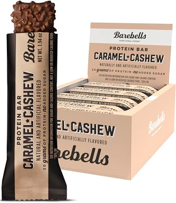 Barebells Protein Bars Caramel Cashew - 12 Count, 1.9oz Bars with 20g of High Protein BAREBELLSUS supplements