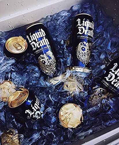 Liquid Death Sparkling Mountain Water, 16.9 oz Tallboys (18-Pack) Liquid DeathUS supplements