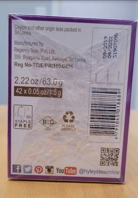 Hyleys 14 Day Weight Loss Tea - 42 Tea Bags (1 Pack), Detox Tea for Cleanse HYLEYSUS supplements