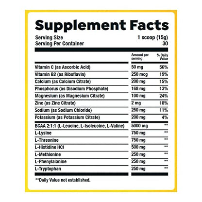 HTLT Supps Perilyte | EAA + BCAA + Electrolytes, 1 LB, 30 Servings (Tropical Fruit Punch) HTLT SuppsUS supplements