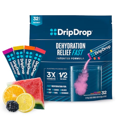 DripDrop Hydration - Electrolyte Powder Packets - Watermelon, Berry, Orange, Lemon DripDropUS supplements