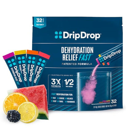 DripDrop Hydration - Electrolyte Powder Packets - Watermelon, Berry, Orange, Lemon DripDropUS supplements