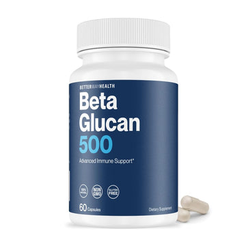 Better Way Health™ - Advanced Immune Readiness - Highly Purified 1,3/1,6 Beta Glucan 500 - Clinically Tested Immune Defense - 500mg/60 Capsules (Pack of 1) Better Way HealthAu supplements