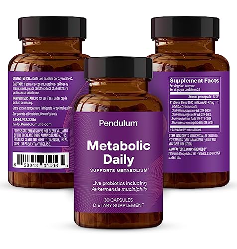 Pendulum Metabolic Daily - Multi-Strain Probiotic with Akkermansia muciniphila to Support Metabolism and Sustain Energy Levels PendulumUS supplements