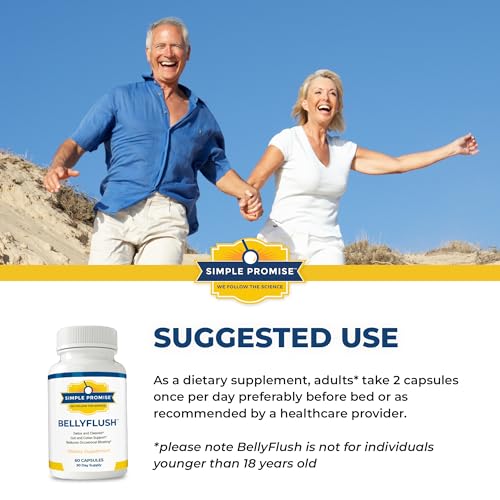Simple Promise - BellyFlush - Detox and Colon Cleanse - Supports Digestive Health, 60 Capsules Simple PromiseAu supplements