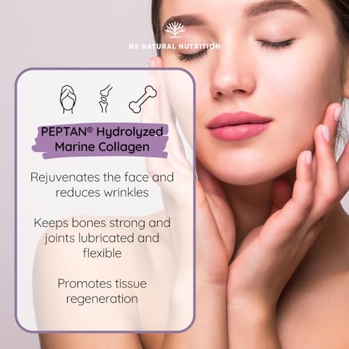 Marine Collagen with Hyaluronic Acid for Skin Care, Hair Care, Joints. Magnesium, Vitamin C. Hydrolysed Collagen Supplements N2 Natural NutritionAu supplements