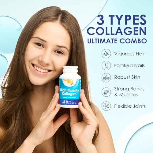 Premium 90 Marine Capsules - 530mg Natural Marine Collagen with Porcine & Bovine Collagen BLUE DIAMONDAu supplements