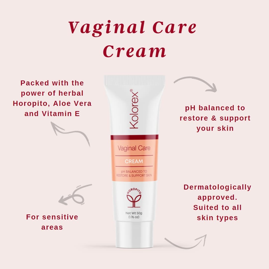 Kolorex® Vaginal CareCream, Natural Herbs soothes Intimate Areas, Replenish Sensitive Skin. KolorexAu supplements