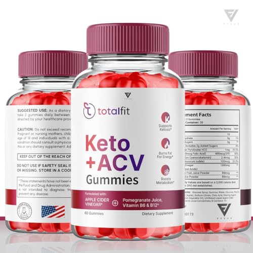 (2 Pack) Total Fit Keto ACV Gummies Advanced Weight Loss, Total Keto ACV Apple Cider FyvusAu supplements