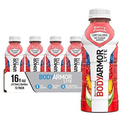 BODYARMOR LYTE Sports Drink Low-Calorie Sports Beverage, Berry Punch, Coconut BODYARMORUS supplements