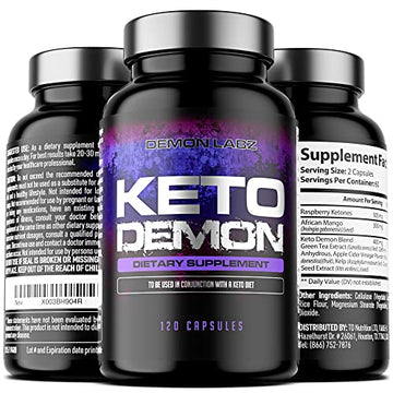 Keto Demon – Hardcore Keto Pills – Use with The Keto Diet – Packed with Raspberry Ketones Demon LabzAu supplements