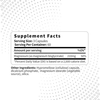 Type Zero Magnesium Glycinate (210mg | 180 Capsules) Pure, Non-GMO, Gluten Free Type ZeroUS supplements