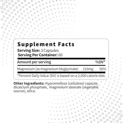 Type Zero Magnesium Glycinate (210mg | 180 Capsules) Pure, Non-GMO, Gluten Free Type ZeroAu supplements