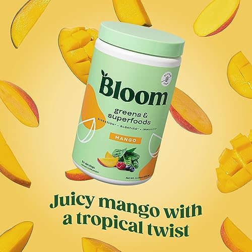 Bloom Nutrition Greens and Superfoods Powder for Digestive Health, Greens Powder Bloom NutritionUS supplements