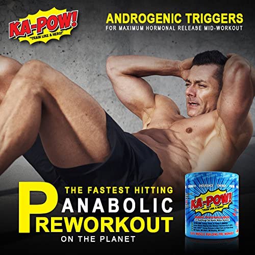 PREWORKOUT TESTOSTERONE BOOSTER - KA-POW! The Fastest Hitting ANABOLIC PRE HERO SUPPLEMENTSAu supplements