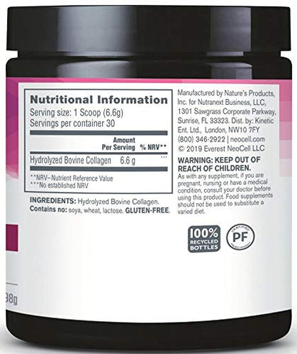 Neocell - Super Collagen Powder - 198g - Supports Healthy Skin, Hair, Nails, and Joints - Aids Collagen Production" NeocellUS supplements