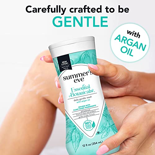 Summer's Eve Essential Botanicals Gentle Wash with Argan Oil, Removes Odor, pH balanced, 12 fl oz Summer's EveAu supplements