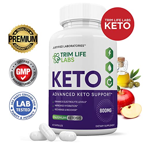 (5 Pack) Trim Life Labs Keto Pills Includes Apple Cider Vinegar Patented goBHB® Exogenou Justified LaboratoriesAu supplements