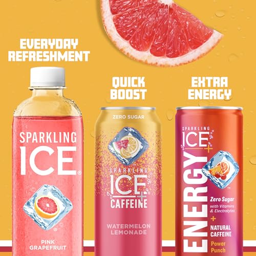 Sparkling Ice, Pink Grapefruit Sparkling Water, Zero Sugar Flavored Water, with Antioxidants Sparkling ICEUS supplements