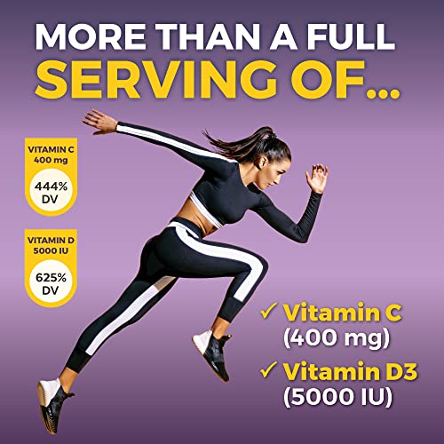 Viva Naturals Sambucus Elderberry with Vitamin C and Zinc for Adults - 5 in 1 Sambucus Viva NaturalsUS supplements