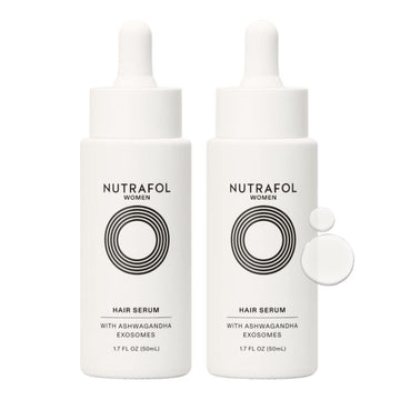 Nutrafol Women's Hair Serum, Safe for Hair Extensions and Color, for Visible Thickness and Strength, Vegan, Lightweight and Fast-Absorbing - 1.7 Fl Oz, Pack of 2 NutrafolUS supplements