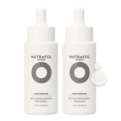 Nutrafol Women's Hair Serum, Safe for Hair Extensions and Color, for Visible Thickness and Strength, Vegan, Lightweight and Fast-Absorbing - 1.7 Fl Oz, Pack of 2 NutrafolUS supplements