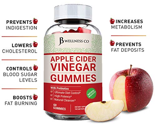 (2-Pack | 120 Gummies) Premium Apple Cider Vinegar Gummies - Raw, Natural, Unfiltered ACV JB Wellness CoUS supplements