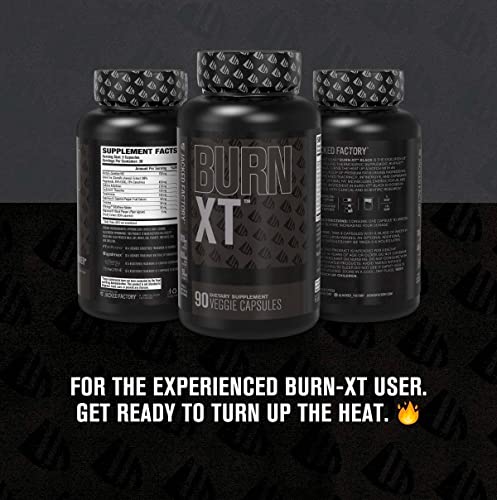 Burn XT Black Thermogenic Fat Burner - Weight Loss Supplement, Appetite Suppressant Jacked FactoryUS supplements