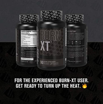 Burn XT Black Thermogenic Fat Burner - Weight Loss Supplement, Appetite Suppressant Jacked FactoryUS supplements