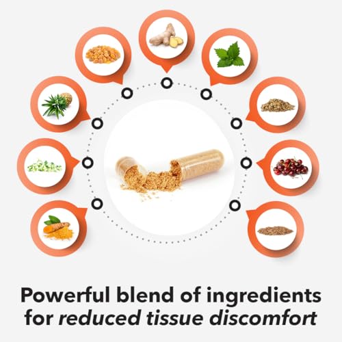 LifeSeasons Inflamma-X Joint & Tissue Support Supplement – Supports Muscle Comfort, Recovery & Flexibility – Herbal Formula with Turmeric, Bromlein, Boswellia & Protease Enzymes – 60 Capsules LifeSeasonsAu supplements
