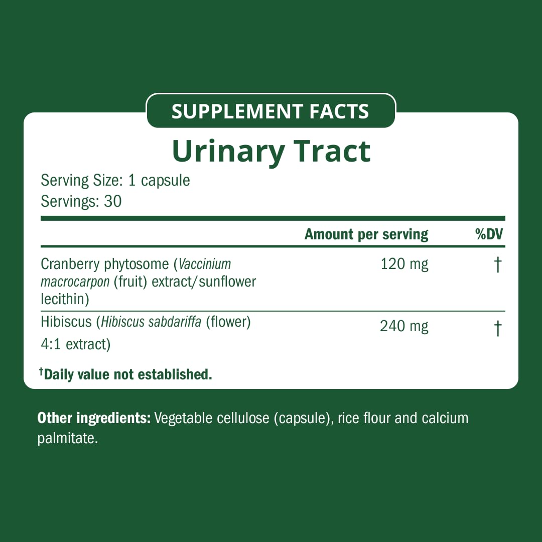 Semaine Urinary Tract Cleanse & Protect – 30 ct, Bladder Support Supplement for Women, Flushes Urinary Tract. Combines Cranberry Proanthocyanidins with Hibiscus. SemaineAu supplements