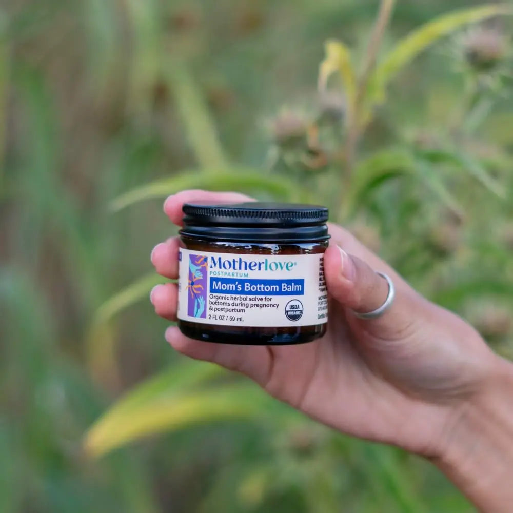 Motherlove Mom's Bottom Balm (1 oz) Organic Herbal Salve w/Witch Hazel for Bottoms During Pregnancy & Postpartum —Non-GMO Ointment MotherloveAu supplements