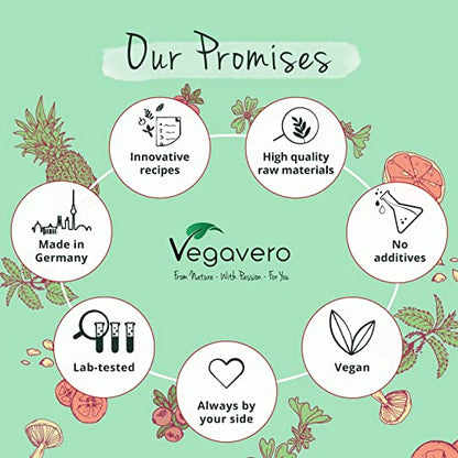 Vegavero Vegan Collagen Supplement | 2000mg | Complex with L-Lysine, L-Proline, Vitamin C (Acerola) & Superfoods Extracts VegaveroUS supplements