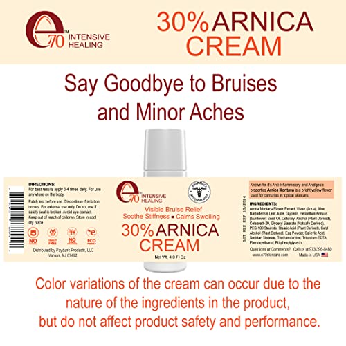 e70 Arnica Cream & Roll-On for Visible Bruise Relief, soothes Stiffness, Calms Swelling Formula e70Au supplements