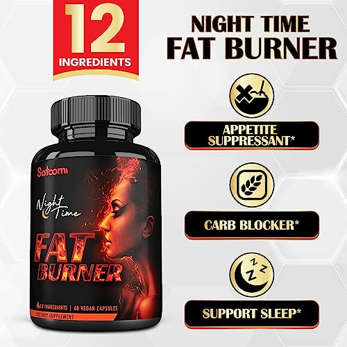12in1 Night Time Fat Burner for Women - VitaminD.3, Garcinia Cambogia, White Kidney Bean SatoomiAu supplements