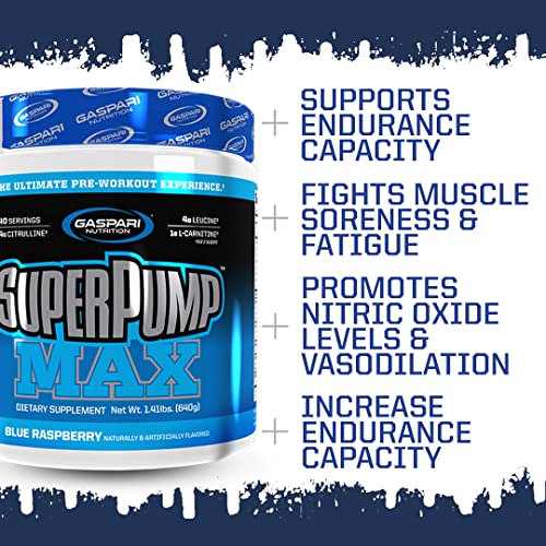 Gaspari Nutrition SuperPump MAX, The Ultimate Pre Workout Powder, Sustained Energy Gaspari NutritionUS supplements