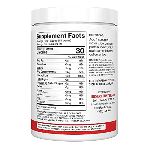 Tino Natural Gluten Free Prebiotic Fiber Supplement - with Tart Cherry Extract & Polycan Silver FernAu supplements