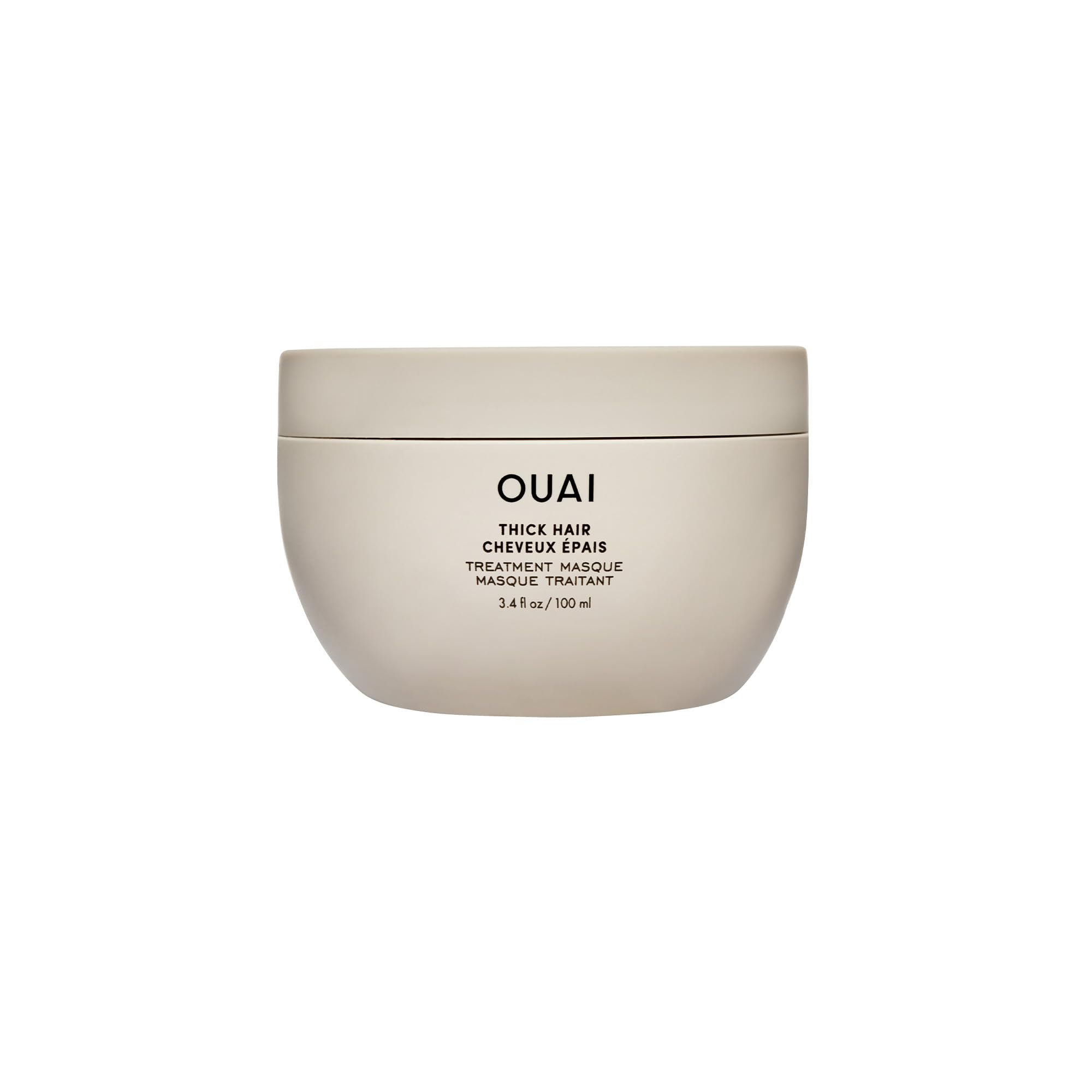 OUAI Thick Hair Mask - Treatment Masque with Almond Oil, Olive Oil, & Hydrolyzed Keratin to Restore Damaged Hair - Phthalate & Paraben Free Masque (3.4 Oz) OUAIAu supplements