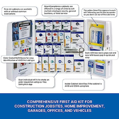 First Aid Only 1000-FAE-0103 50-Person SmartCompliance OSHA First Aid Kit First Aid OnlyUS supplements