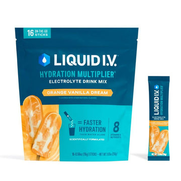 Liquid I.V.® Hydration Multiplier - Orange Vanilla Dream | Electrolyte Powder Drink Mix | 1 Pack (16 Servings) Liquid I.V.US supplements