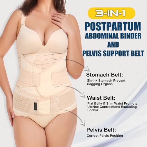 ChongErfei 3 in 1 Postpartum Support - Recovery Belly/waist/pelvis Belt Shapewear Slimming ChongErfeiAu supplements