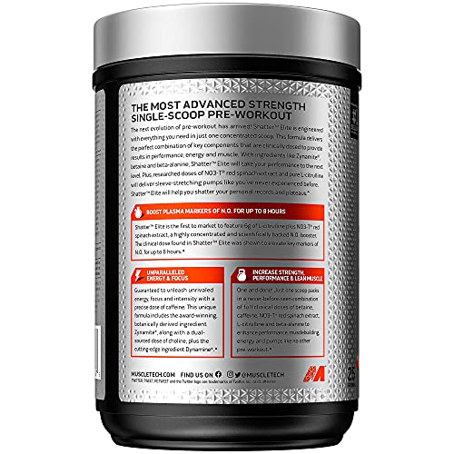 Pre Workout for Men & Women | MuscleTech Shatter Elite Pre-Workout | Preworkout MuscleTechUS supplements
